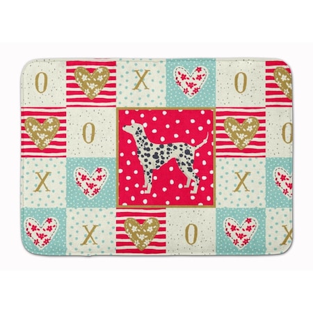 Carolines Treasures 19 x 27 in. Dalmatian Love Machine Washable Memory Foam Mat CK5924RUG
